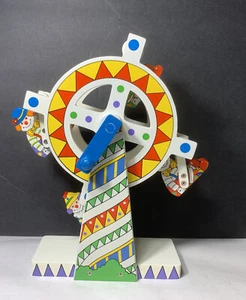 JUGUETE VINTAGE PAYASO NORIA MADERA JUEGO DE SIMULACIÓN - Imagen 1 de 6