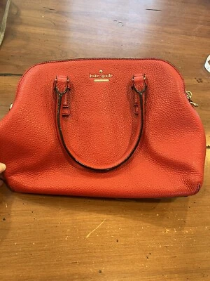 Kate Spade Jackson Street Lottie Red Carpet Satchel Bag Cow Leather Red - Image 1 of 4