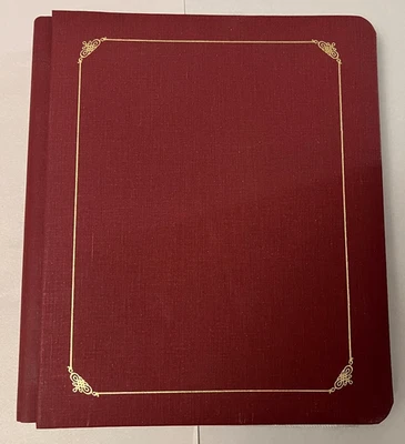 Álbum de recortes Creative Memories 8,5X11 Mulberry dorado 8 páginas 1 transparente 5 proteger Foto 1 de 4