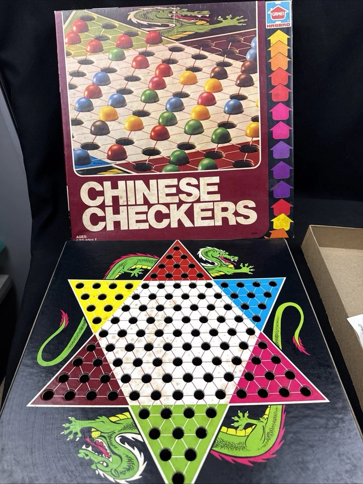 Hasbro игры RI VTG полный китайский шашки 1979 #2002-1 ретро настольная игра - Изображение 1 из 4