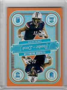 2025 Donruss Elite TETAIROA MCMILLAN Rookie on Deck Orange 4/199 JSY # 1/1 - Picture 1 of 2