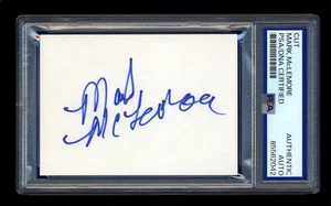 MARK McLEMORE SIGNED MINT CUT PSA/DNA AUTO SEATTLE MARINERS TEXAS RANGERS - Picture 1 of 1