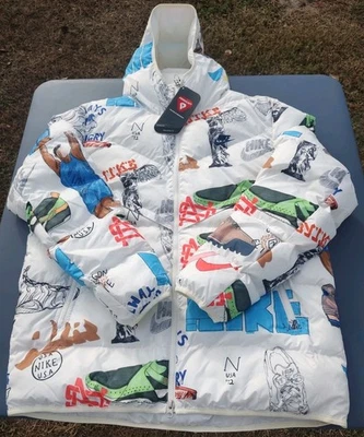 Nike Bold School Primaloft Storm Fit Puffer Jacket White Mens Sz XL FZ2288-133 - Image 1 of 4