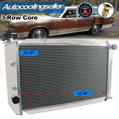 3-CORE RADIATOR FIT 1971-1973 FORD MUSTANG COUGAR/LTD/MERCURY 5.8L 5.0L #CC381 — 第 1/4 张图片