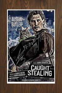 CAUGHT STEALING Signed Movie Poster 11x17 with COA - Authentic Memorabilia - Picture 1 of 3