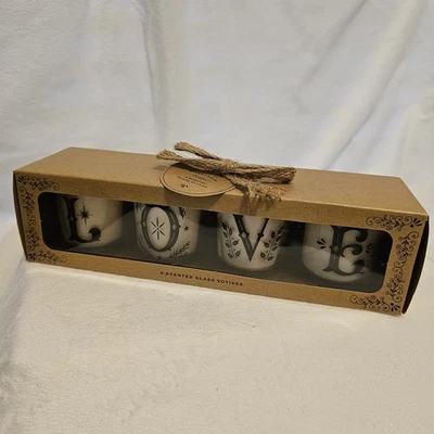 Juego de velas votivas Haven St Candle LOVE Sweet Talk cera de soja vertida a mano 2,5 OZ NUEVO EN CAJA Foto 1 de 4