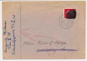 LOKALAUSGABE 1945 12pfg BRIEF, WIEN nach GUBERSBURG und weiter. - Bild 1 von 2