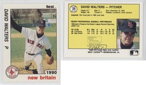 1990 Best New Britain Red Sox David Walters #25