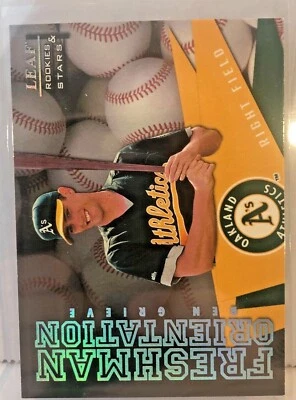 Tarjeta Leaf Rookies & Stars Freshman Orientation 3785/5000 Ben Grieve 1998 #2 Foto 1 de 2