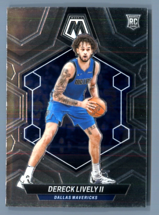 2023-24 Panini Mosaic DEREK LIVELY II RC BASE #248 Dallas Mavericks - Image 1 of 1