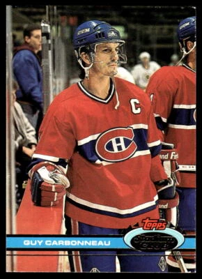 1991-92 Stadium Club #41 Guy Carbonneau Montreal Canadiens HOF - Image 1 of 2