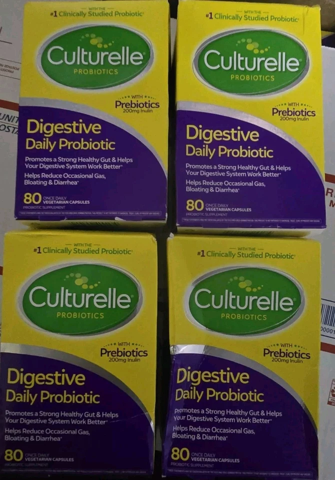 Culturelle Digestive Health Probiótico Diario 80 X 4 = 320 Cápsulas Exp 2027 Foto 1 de 1