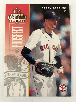 2003 Donruss Champions Casey Fossum #34 Rookie RC Boston Red Sox - Image 1 of 2