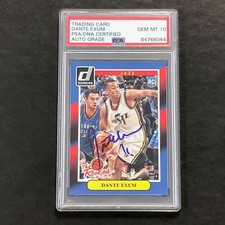 2014-15 Panini Donruss #4 Dante Exum Signed Card AUTO 10 PSA Slabbed Jazz