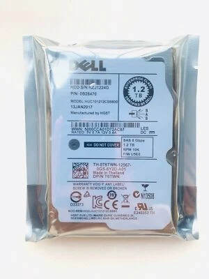 DELL HGST 1.2TB 10K SAS 2.5" SAS HARD DRIVE SERVER R610 R620 R630 R710 R720 R730 - Image 1 of 4