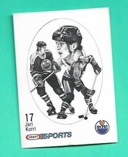 (1) JARI KURRI 1986-87 KRAFT FOOD OILERS  EX-MT CARD  (V8888)