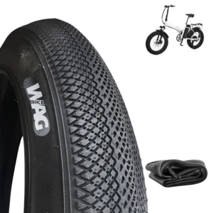 COPERTONE 20 X 4.0 + CAMERA PNEUMATICO GOMMA SLICK PER RUOTA FAT BIKE E-BIKE MTB - Foto 1 di 6