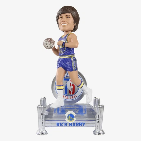 Rick Barry Golden State Warriors 75th Anniversary Bobblehead NBA Cover