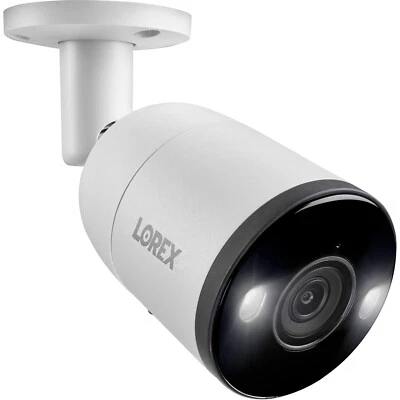 Lorex 4K UHD Smart Deterrence Outdoor Network Bullet Camera with Night Vision - Image 1 of 4