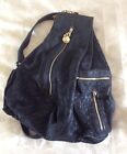 Genuine Versace large slouch bag, black with gold chain/medusa studs