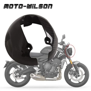 For Triumph Trident 660 2021+ Carbon Fiber Refit Headlight Headlamp Bowl Cover - Picture 1 of 11