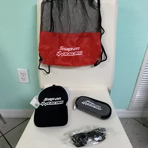 Snap On Racing Backpack Hat Sunglass Combo - Picture 1 of 5