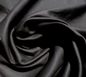 Jet Black Lambskin napa Pure 100% Real leather Hide soft skin 6 Sq. Ft+ - Picture 1 of 3
