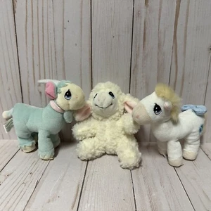 Precious Moments Luv N Care Plush Little Friends Lot Farm Animal Horse Lamb Goat - Picture 1 of 9