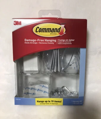 Kit colgante variedad sin daños 3M Command™, cuelga hasta 19 artículos Foto 1 de 4
