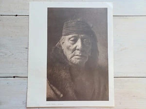 Vtg 1900/72 EDWARD CURTIS Native American PORTFOLIO Print "BEAR'S TEETH ARIKARA" - Picture 1 of 9