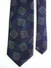 Italian Men's Silk Novelty Neck Tie Blue Multi 4" x 57"