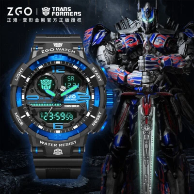 ZGO Transformers Reloj Estudiante Impermeable Deportes Reloj Electrónico Hombre - Imagen 1 de 4