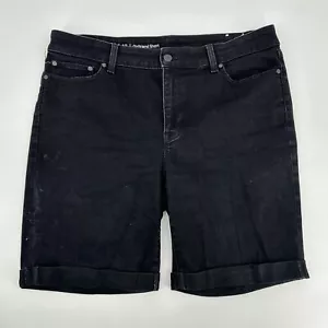 Talbots Flawless Girlfriend Shorts Denim Jeans schwarz Bermuda Stretch Gr. 12 - Bild 1 von 3