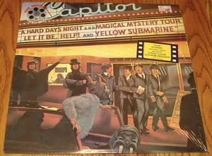 THE BEATLES REEL MUSIC ORIGINAL FIRST PRESSING LP IN SHRINK WITH COLORED PROGRAM - Picture 1 of 12