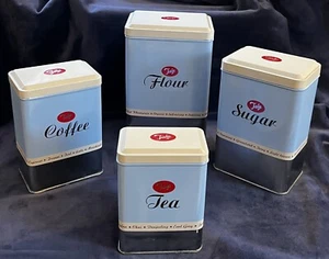 Vintage Tala storage tins set of 4 traditional 1960s retro storage tins Nesting - Picture 1 of 24