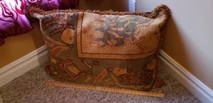 Turkish hand made rug front pillow case Size 29 "X 38" - Picture 1 of 4