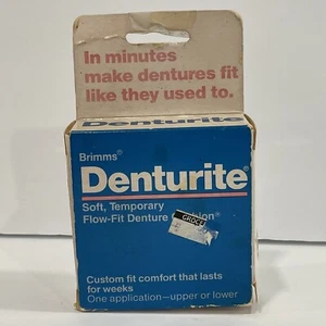 Vintage Denturite Soft Temporary Flow Fit Denture Cushions - ONE APPLICATION HTF - Picture 1 of 4