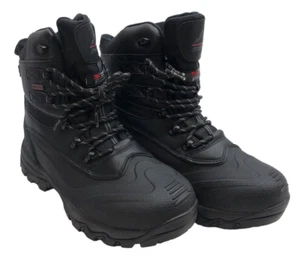 Nortiv8 160443-M Black Grey Thinsulate Waterproof Winter Boots Hiking Men Sz 9.5 - Picture 1 of 8