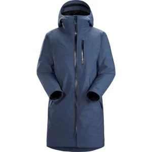 Arc’teryx Women’s M Sensa Parka Coat Gore-Tex Jacket Heather Navy Blue - Picture 1 of 23