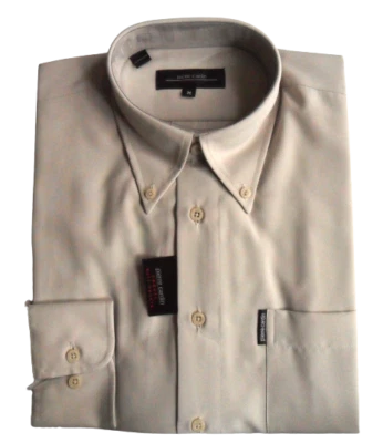 Pierre Cardin Shirt Beige Long Sleeve Men's Sizes: M - XL Chest Pocket - Image 1 of 2