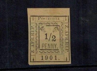 TRANSVAAL Pietersburg 1901 SG 1be 1/2d MOG P3 R1/3 com 1/3 TOP LEFT MUITO RARO - Imagem 1 de 2