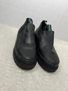 Georgia Giant Women's Size 7.5W Romeo Black Leather Slip On Work Boot G3060 - Picture 1 of 14