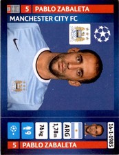 2013-14 Panini UEFA Champions League Stickers #262 Pablo Zabaleta