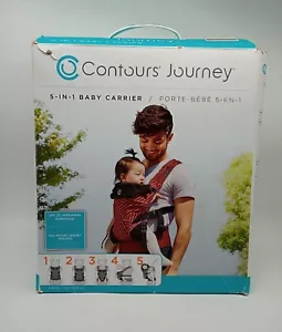 Contours Journey 5-in-1 Baby Carrier - Starburst Bordeaux - Picture 1 of 8