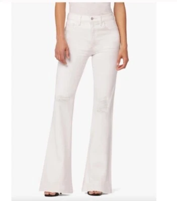 Joe's Jeans L129715 Womens White Lupita High Rise Flare Distressed Jeans Size 27 - Image 1 of 4