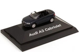 1:87 Audi A3 Cabrio 8P Deep Blue - Dealer Edition OEM Herpa - Picture 1 of 8