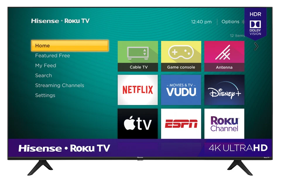 Hisense R6E3 58" 4K LED Smart TV - Black/Gray