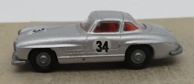 Rara Micro Praline Ho 1/87 Mercedes 300 Sl Rally Grigio Chiaro IN Metallo #34 N - Immagine 1 di 4