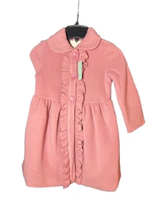 Cappotto Copper Key bambina taglia 4/5 cotone rosa caramella con volant e bottoni, nuovo con etichette. - Foto 1 di 5