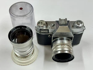 C032 Camera Kodak Retina Reflex S, with 2 Schneider-Kreuznach Lens - Picture 1 of 7